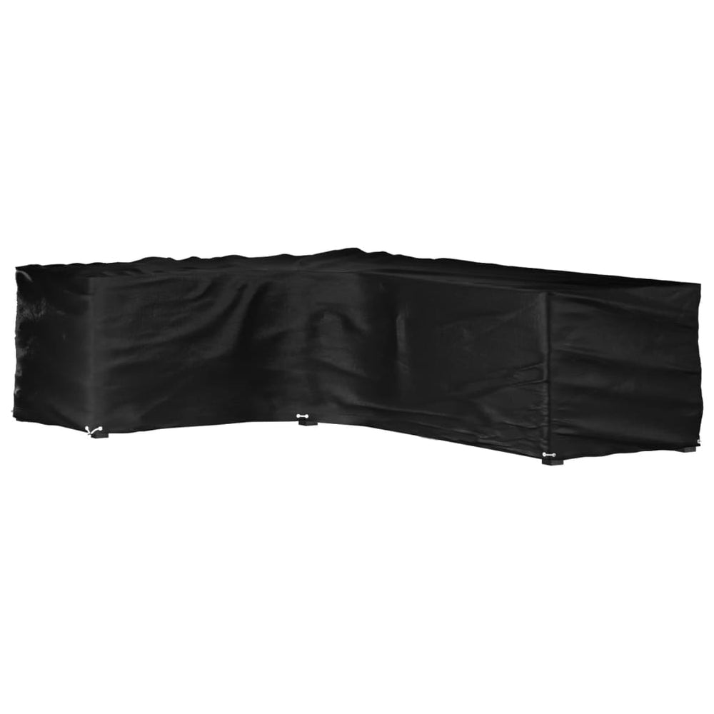 vidaXL L-shaped Garden Furniture Cover 16 Eyelets 210x260x80 cm