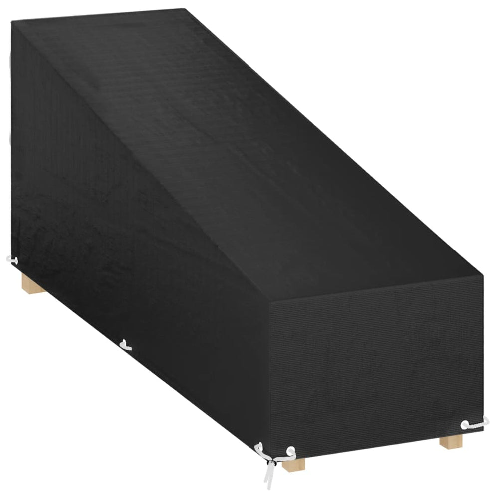 vidaXL Sun Lounger Cover 12 Eyelets 200x65x35/60 cm Polyethylene