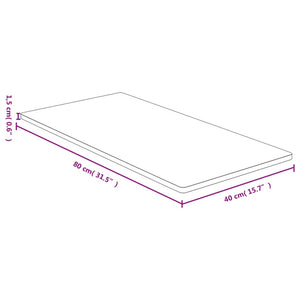 vidaXL Tabletop 40x80x1.5 cm Bamboo