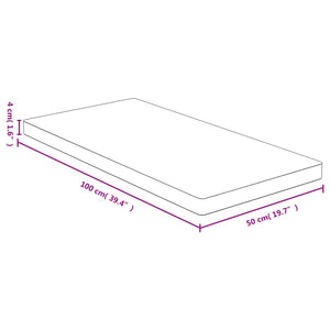 vidaXL Tabletop 50x100x4 cm Bamboo