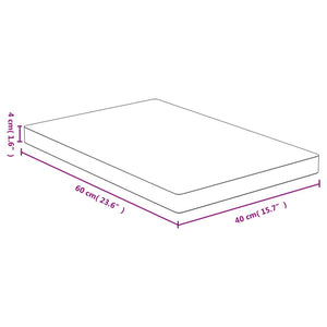 vidaXL Tabletop 40x60x4 cm Bamboo