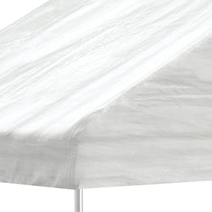 vidaXL Gazebo with Roof White 4.46x2.28x2.69 m Polyethylene
