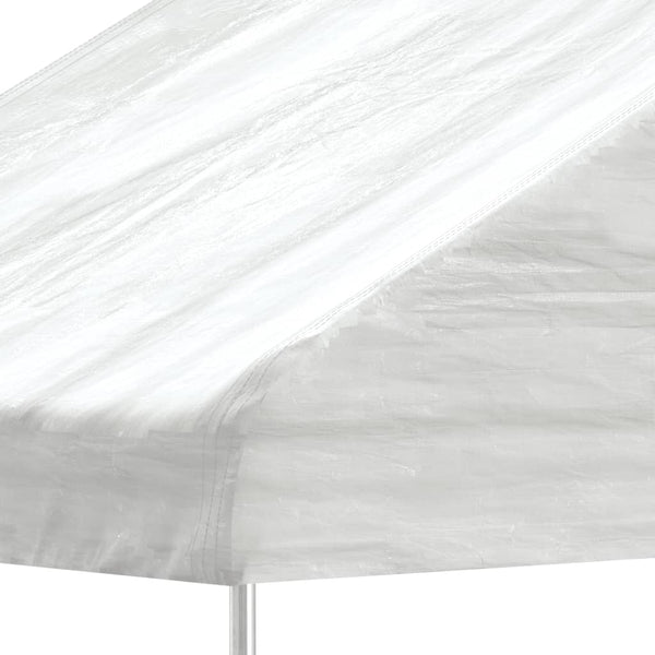 vidaXL Gazebo with Roof White 4.46x2.28x2.69 m Polyethylene