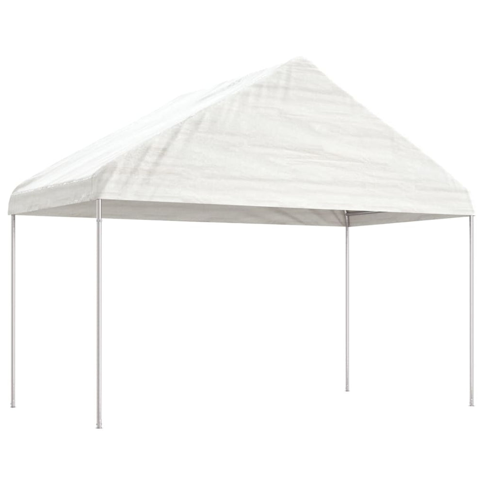 vidaXL Gazebo with Roof White 20.07x4.08x3.22 m Polyethylene