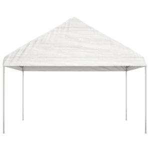 vidaXL Gazebo with Roof White 20.07x4.08x3.22 m Polyethylene