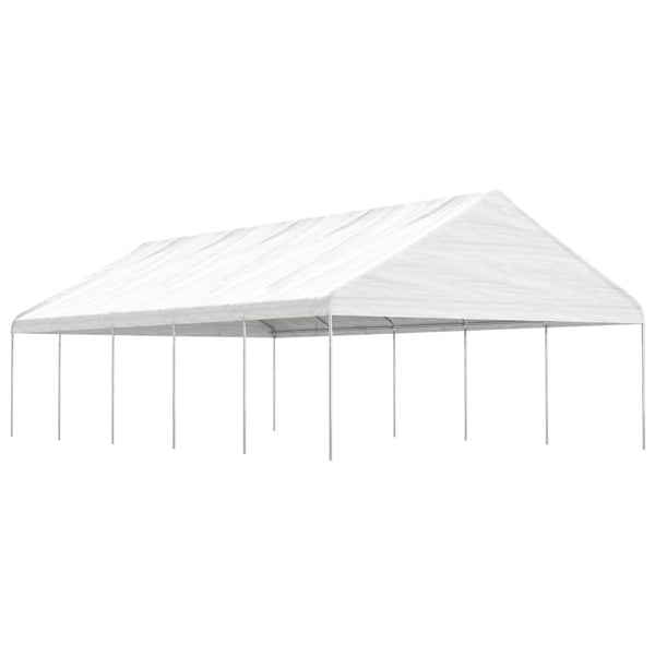 vidaXL Gazebo with Roof White 11.15x5.88x3.75 m Polyethylene
