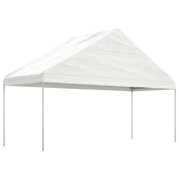 vidaXL Marquee with Roof White 15.61x5.88x3.75 m Polyethylene