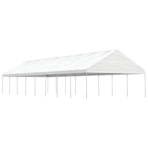 vidaXL Gazebo with Roof White 17.84x5.88x3.75 m Polyethylene