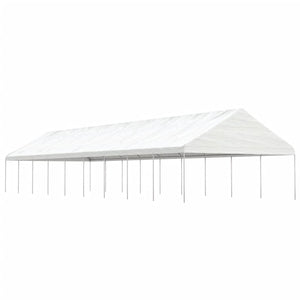 vidaXL Gazebo with Roof White 20.07x5.88x3.75 m Polyethylene