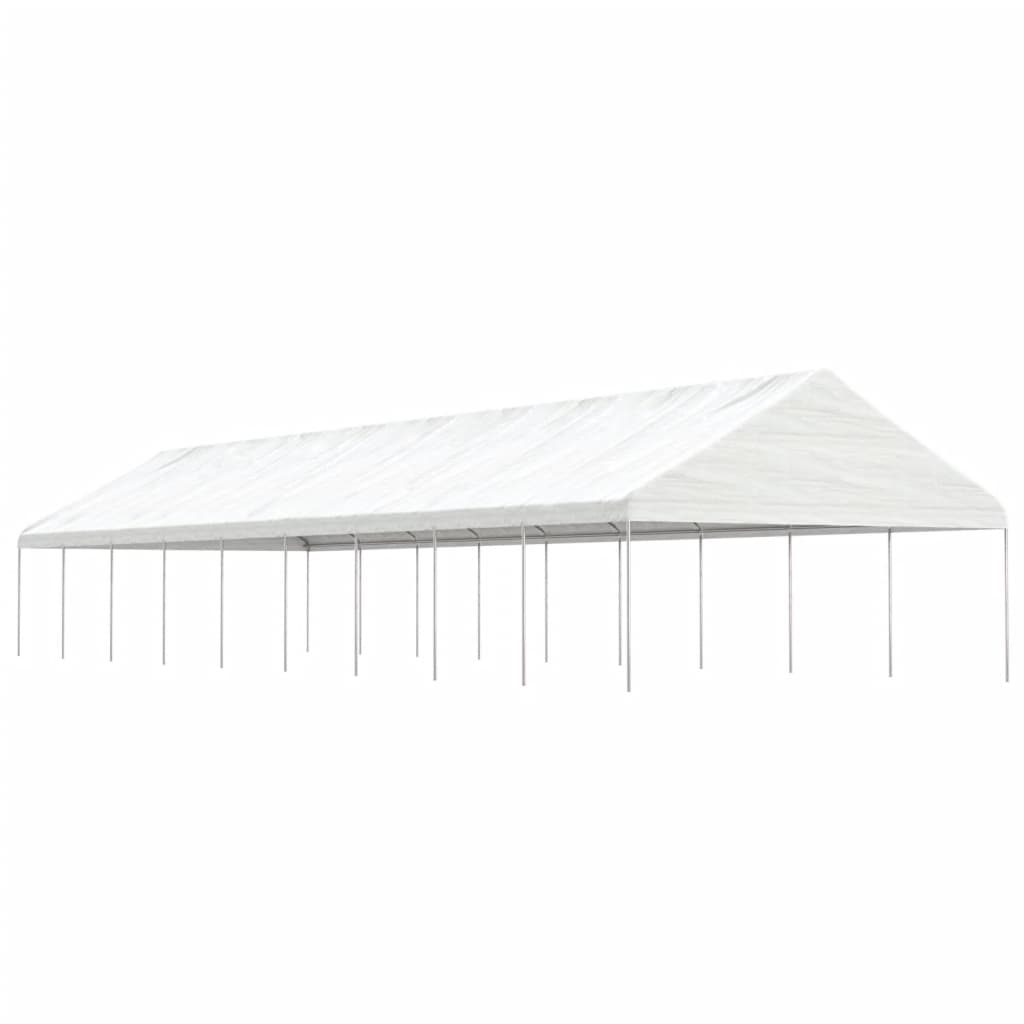 vidaXL Gazebo with Roof White 20.07x5.88x3.75 m Polyethylene