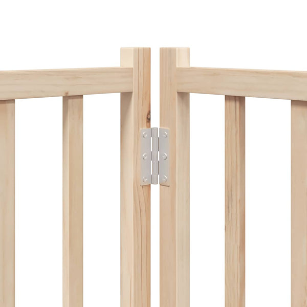vidaXL 12-Piece Dog Gate with Door Foldable 960 cm Poplar Wood