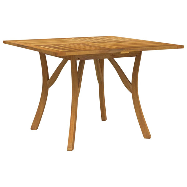 vidaXL Garden Table 110x110x75 cm Solid Acacia Wood