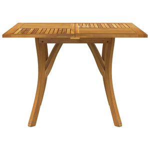 vidaXL Garden Table 110x110x75 cm Solid Acacia Wood