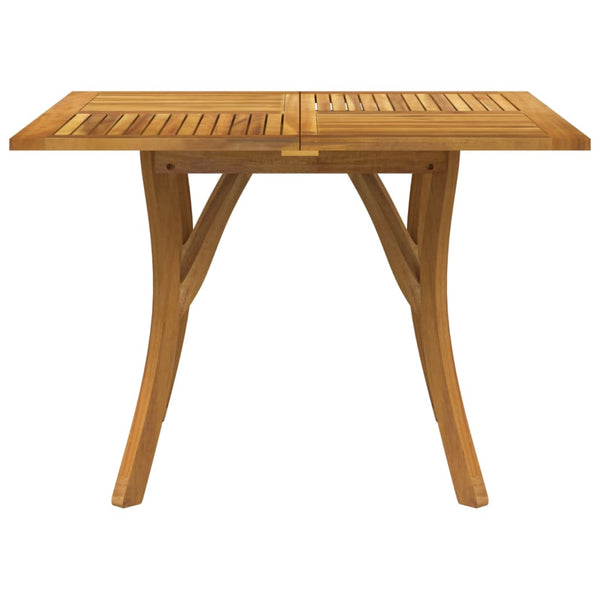 vidaXL Garden Table 110x110x75 cm Solid Acacia Wood