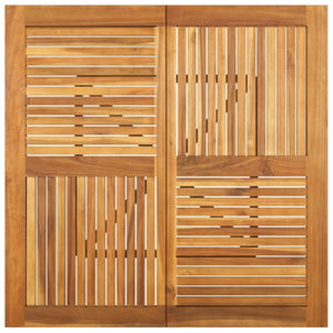 vidaXL Garden Table 110x110x75 cm Solid Acacia Wood