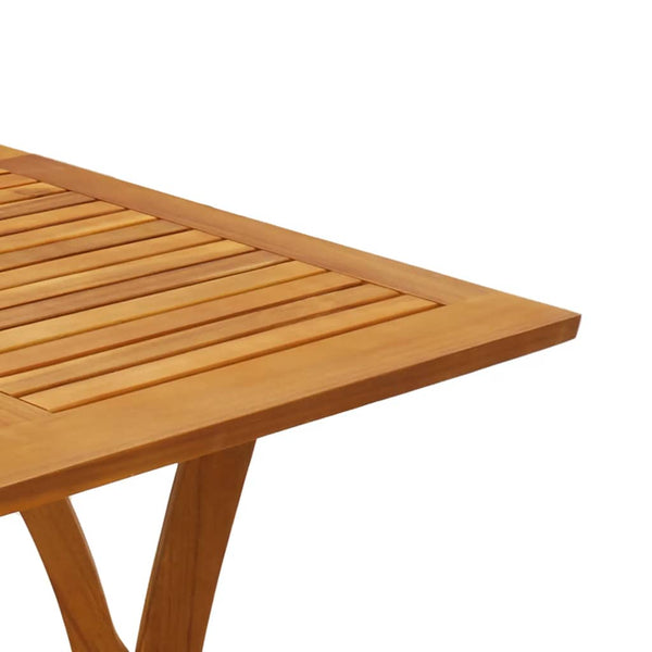 vidaXL Garden Table 110x110x75 cm Solid Acacia Wood