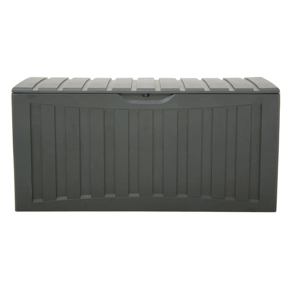vidaXL Storage Box Black 118x53x57 cm Polypropylene