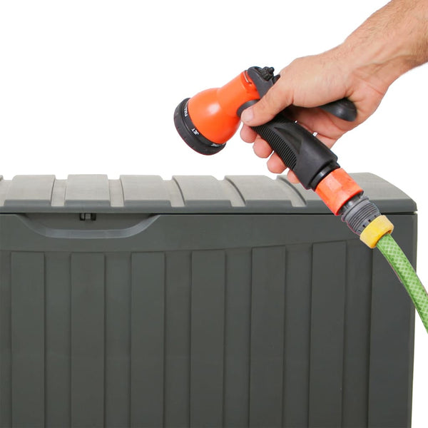 vidaXL Storage Box Black 118x53x57 cm Polypropylene