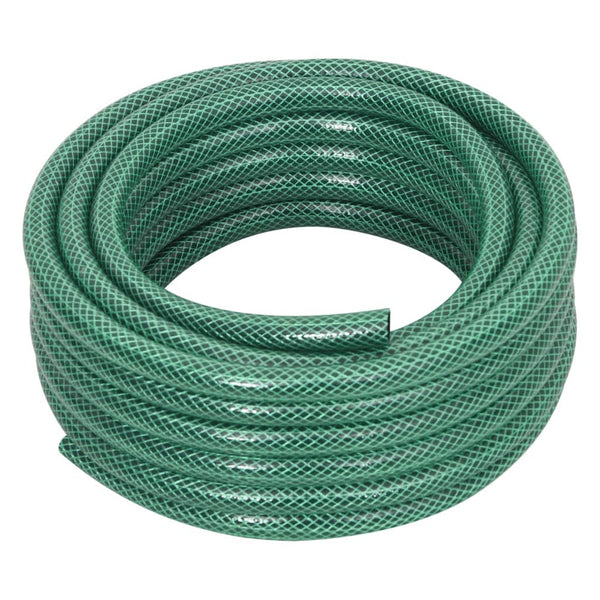 vidaXL Garden Hose with Connector Set Green 0.5" 20 m PVC