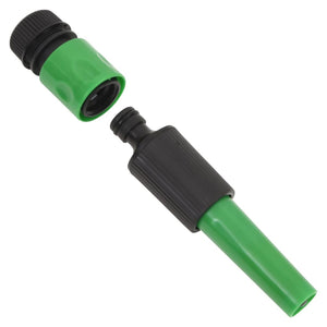 vidaXL Garden Hose with Connector Set Green 0.5" 20 m PVC
