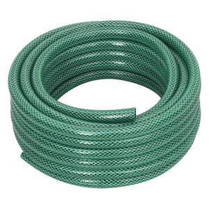 vidaXL Garden Hose with Connector Set Green 0.5" 30 m PVC