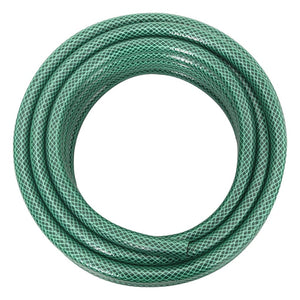 vidaXL Garden Hose with Connector Set Green 0.5" 30 m PVC