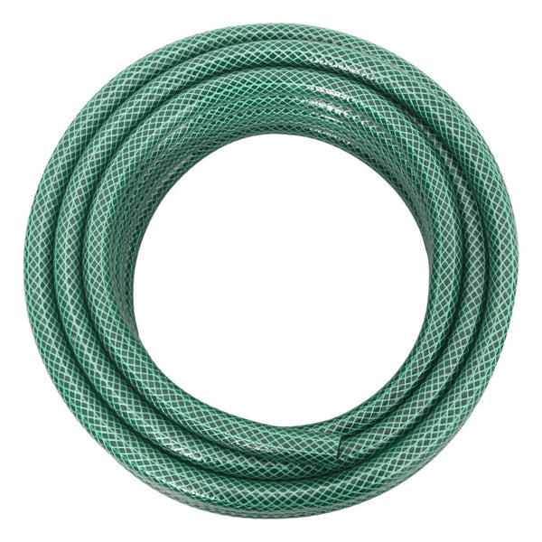 vidaXL Garden Hose with Connector Set Green 0.5" 30 m PVC