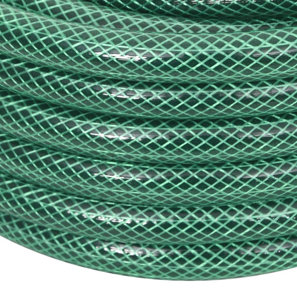 vidaXL Garden Hose with Connector Set Green 0.5" 30 m PVC
