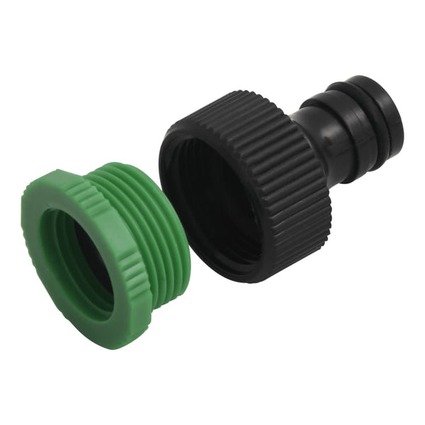 vidaXL Garden Hose with Connector Set Green 0.5" 30 m PVC