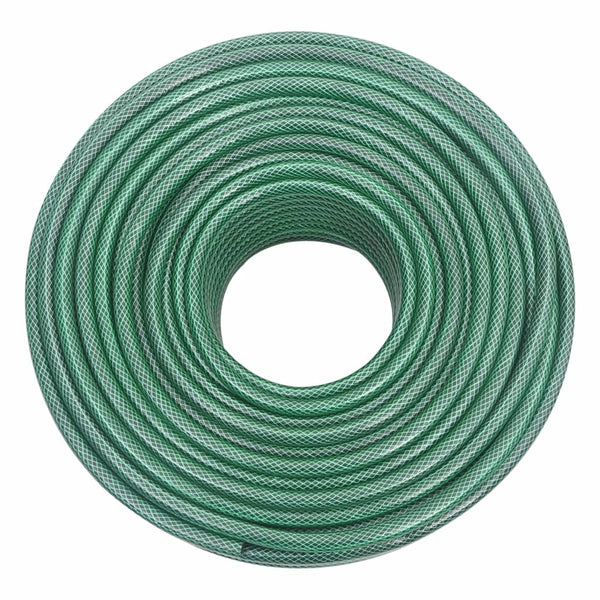 vidaXL Garden Hose with Connector Set Green 0.5" 100 m PVC