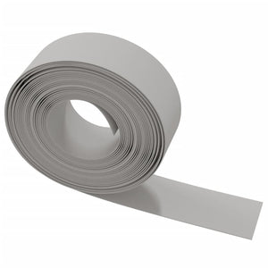 vidaXL Lawn Edging 2 pcs. Grey 10 m 20 cm Polyethylene