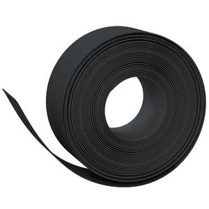 vidaXL Lawn Edging 2 pcs. Black 10 m 20 cm Polyethylene