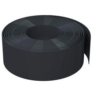 vidaXL Lawn Edging 2 pcs. Black 10 m 20 cm Polyethylene