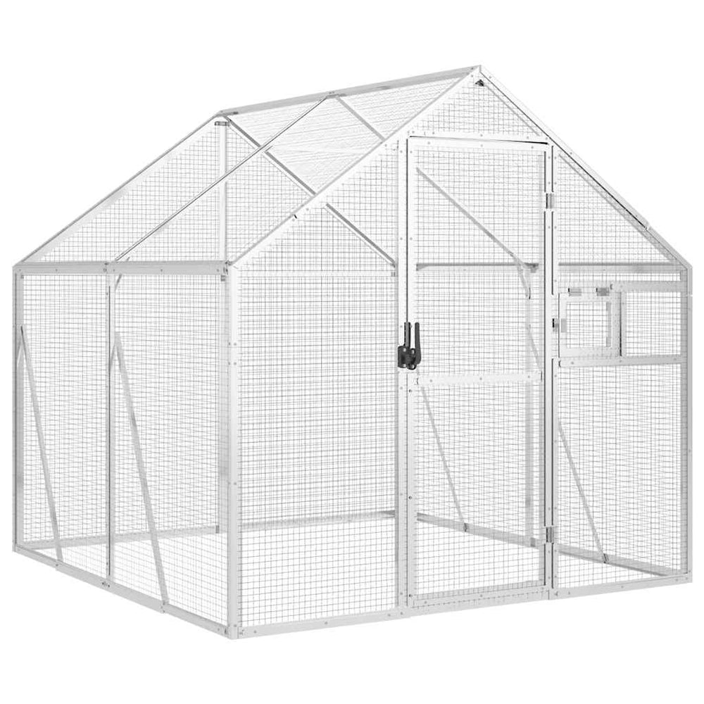 vidaXL Aviary Silver 1.79x2x1.85 m Aluminum