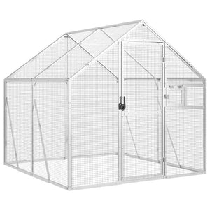 vidaXL Aviary Silver 1.79x2x1.85 m Aluminum