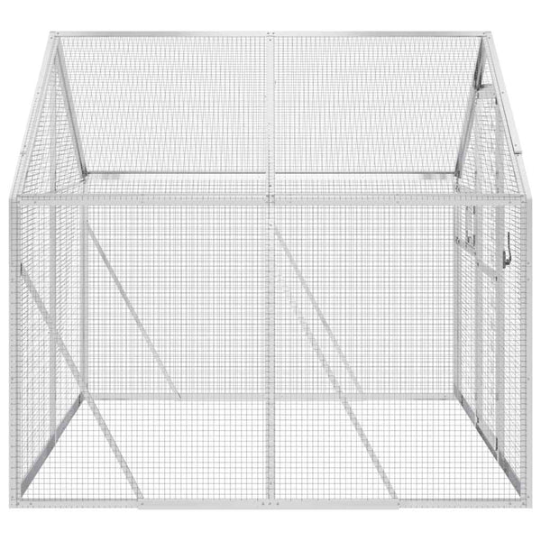 vidaXL Aviary Silver 1.79x2x1.85 m Aluminum