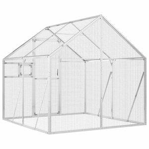 vidaXL Aviary Silver 1.79x2x1.85 m Aluminum