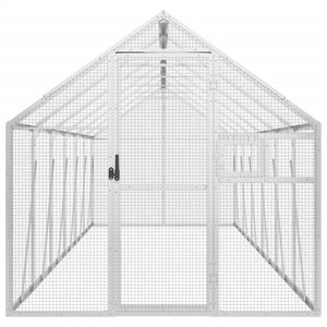vidaXL Aviary Silver 1.79x6x1.85 m Aluminum