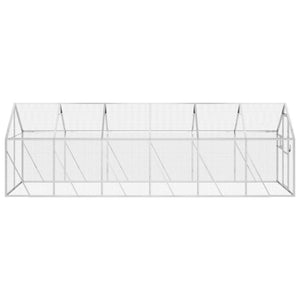 vidaXL Aviary Silver 1.79x6x1.85 m Aluminum