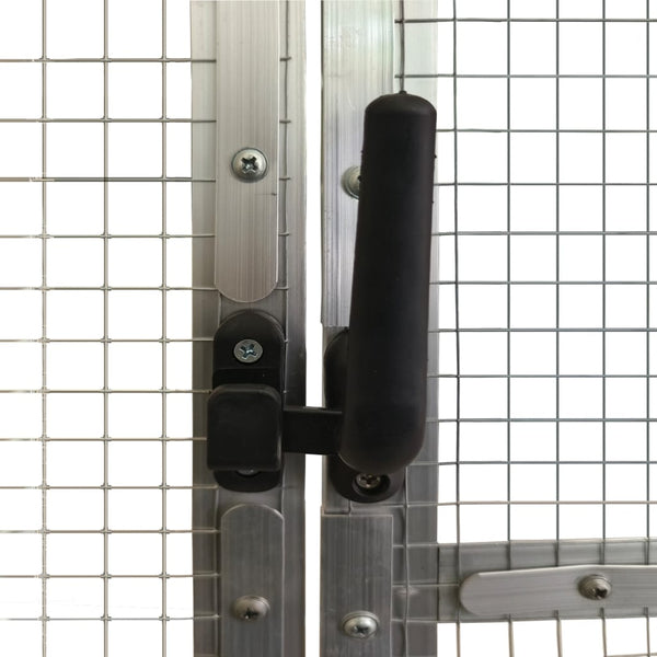vidaXL Aviary Silver 1.79x6x1.85 m Aluminum
