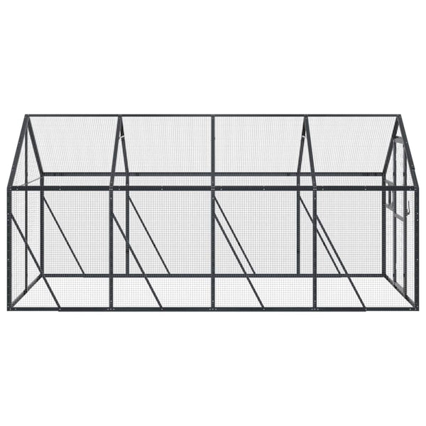 vidaXL Aviary Anthracite 1.79x4x1.85 m Aluminum