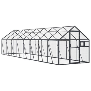 vidaXL Aviary Anthracite 1.79x8x1.85 m Aluminum