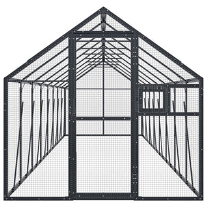 vidaXL Aviary Anthracite 1.79x8x1.85 m Aluminum