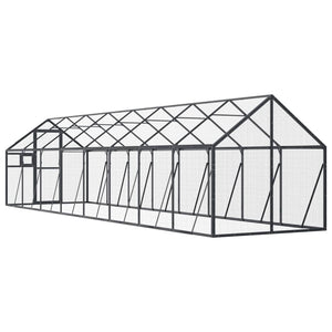 vidaXL Aviary Anthracite 1.79x8x1.85 m Aluminum