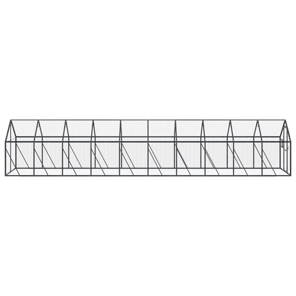 vidaXL Aviary Anthracite 1.79x10x1.85 m Aluminum
