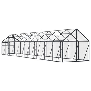 vidaXL Aviary Anthracite 1.79x10x1.85 m Aluminum