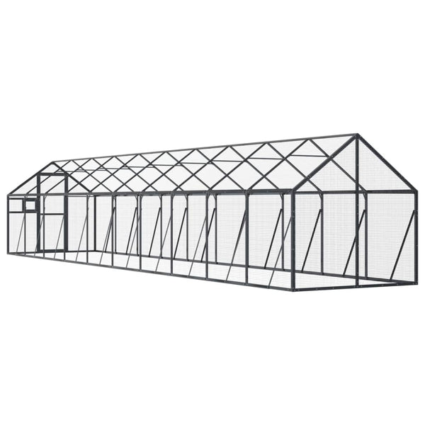 vidaXL Aviary Anthracite 1.79x10x1.85 m Aluminum