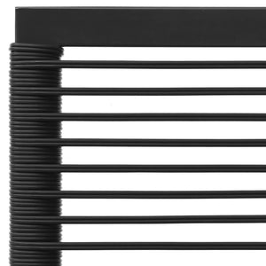 vidaXL 3-Piece Garden Lounge Set Black and Grey Poly Rattan