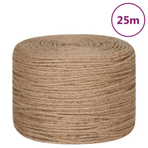 vidaXL Jute Rope 25 m Length 6 mm Thickness