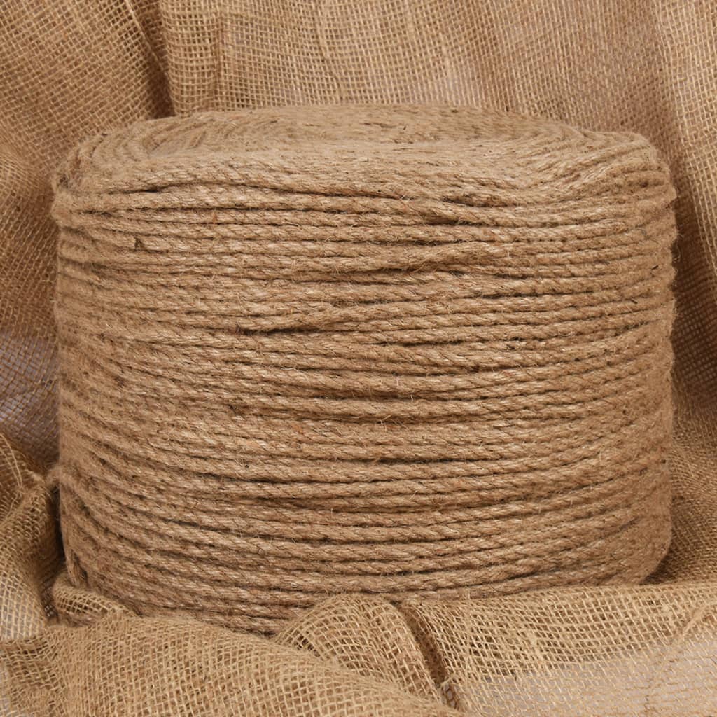 vidaXL Jute Rope 50 m Length 8 mm Thickness